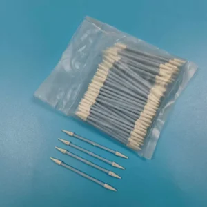 Blue Handle Lint Free Swab Mini Pointed Sponge Detailing Swab Cleanroom ESD Foam Swab for Electronics Cleaning