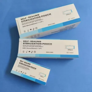 Blue Hospital Nail Self Sealing Sterilization Pouch Medical Sterile Packaging & Printing Product