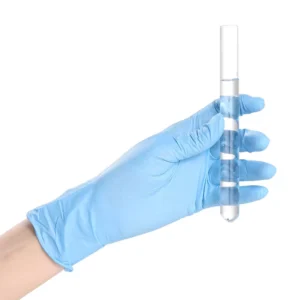 Blue Nitrile Disposable Gloves Latex Free and Powder Free for Medical Service Manufacturer Priced with Safety Feature