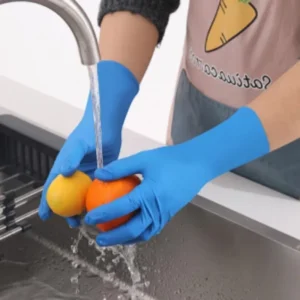 Blue Nitrile Disposable Latex-Free Waterproof Thick Fingertips Textured Powder-Free Food Grade Household Mechanics Gloves