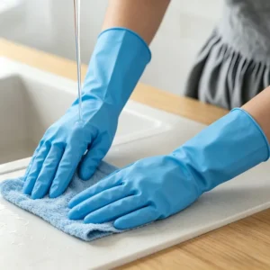 Blue Nitrile Gloves Disposable Powder Free Food Grade Kitchen Baking Handling Exam Gloves