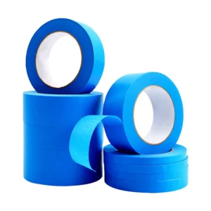Blue Paper Tape High Adhesion Non Residue High Temperature Resistance UV Resistance Decoration Masking Paper Tape