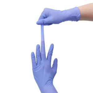 Blue Purple Nitrile Gloves Heavy Duty Industrial Safety Work Gloves