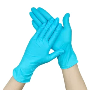Bluesail Nitrile Gloves Latex Free Hospital Examination Dentist Lake Blue Powder Free 4mil Nitrile Disposable Gloves for Medical
