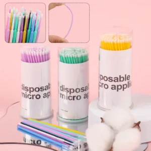 Bottle Grafting Eyelash Cleaning Bamboo Stem Canned Cotton Swab Makeup Remover Pads Painting Eyeliner Tattoo Unloading Eyelash