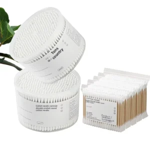 Boxed Double Headed Disposable Cotton Swabs for Ear Cleaning & Makeup Removing Baby Safe