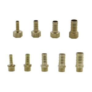 Brass Pipe Fittings 1 4 Female and Male Thread to 6 8 10 12 14mm Barb Tail Straight Connector Hose Fittings