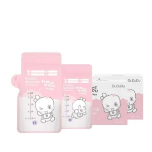 Breast Milk Storage Bag BPA Free Pre Sterilized Double Zip Stand Up Pouch PET PE Frozen Material