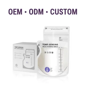 Breastmilk Storage Bags Stand up Pouch with Zipper Top 7 OZ Pre sterilized by Gamma Ray BPA Free PE Material