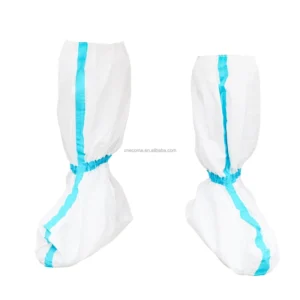 Breathable Film Material Tape Shoe Covers Protective Disposable Medical Isolation Boot Covers Non Sterile Class I Size XL