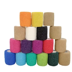 Breathable Non Woven Self Adhesive Elastic Cohesive Bandage 5cm for Legs Running & Workout