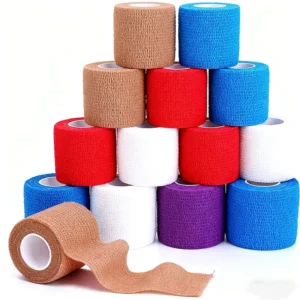 Breathable Sports Tape Self adhesive Wrap for Joint Muscle Support Athletic Protection Cohesive Bandage