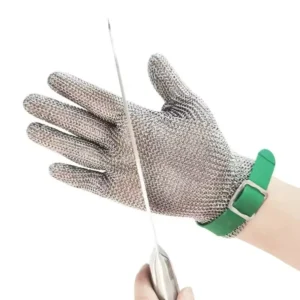 Breathable Stainless Steel Wire Cut Resistant Gloves for Long Hour Butcher Work