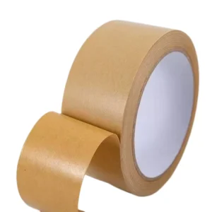 Brown Reinforced Gummed Kraft Paper Tape Biodegradable Environmentally Writable Heavy Duty Adhesive Sticker Sealing Packing