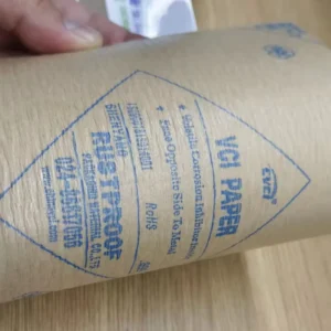 Brown Woven Fabric PE Coated Anti Rust Steel Wrap VCI Paper Wrinkled Wired Crepe Universal Multi Metals Packaging