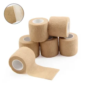 Bulk Custom Logo Printing Medical Supplies Non Woven Easy Tear Self Adhesive Vet Wrap Cohesive Elastic Bandage