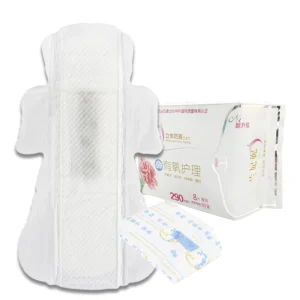 Bulk Disposable Organic Cotton Herbal Medicated Sanitary Pads for Women Manufactured in China