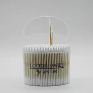 Bulk Pack 300pcs Double Head White Cotton Swabs Customized Professional Home Use Bamboo Stick