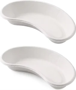 Bulk Price Recycled Paper Pulp Kidney Tray Heavy Duty Water Resistant Disposable Medical Basin