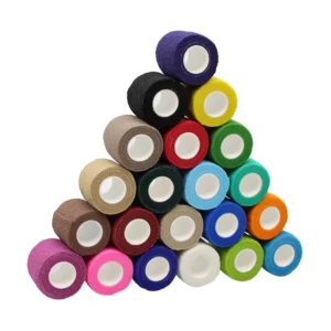 Bulk Sale CE Easy to Use Self Stick Non Woven Self Adhesive Elastic Cohesive Bandage for Medical Care Vet Wrap Sports Protection