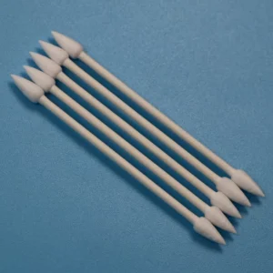 CA 003 Biodegradable Paper Stick Double Ended Pointed Qtips Industrial Cleaning Cotton Bud Swab for Cleanroom