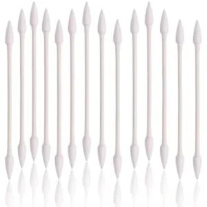 CA 003 Double Precision Tips Cotton Swabs with Paper Sticks Double Pointed Shape for Electronics Cleaning