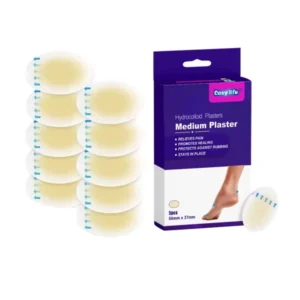 CE Approved ISO13485 Certified Class I Medical Adhesive Waterproof Hydrocolloid Blister Plasters Transparent Foot Care Band Aid