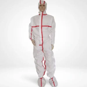 CE Category III Type 4 5 6 Microporous Heat sealed Taped Seam Chemical Protective Overall Disposable Safety Coverall