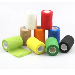 CE Certificated Individual Packaged Medical Supplier 5cm 7.5cm 10cm 15cmX4.5m Colored Self adhesive Cohesive Elastic Bandage