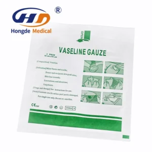 CE Certified 0.5% Chlorhexidine Acetate Sterile 10*10cm Paraffin Vaseline Gauze for Diabetic Ulcers & Thermal Burns