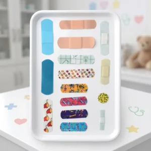 CE Certified Class I Children’s Skin Color Comfortable Elastic Fabric Band Aids Wound Care Strong Adhesion First Aid EO