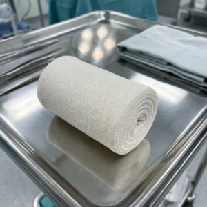CE Certified Class I High Elastic Bandage Bleached White Compression Wrap Medical Gauze Roll for Surgical Fixation OEM