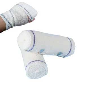CE Certified Crepe Medical Bandage High Elastic Roll with Clips