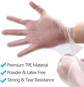 CE Certified High Quality TPE Waterproof Durable Disposable Gloves for Medical & Kitchen Use
