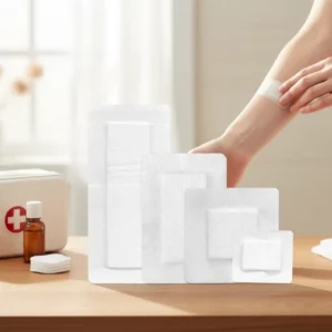 CE Certified Medical Adhesive Non Woven Ozone Disinfecting Breathable Low Allergic Cotton Core Class I Dressing