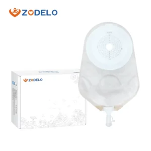 CE Certified One Piece Irradiation Sterilized Medical Polymer Materials Odor Control Anti Backflow Ostomy Bag