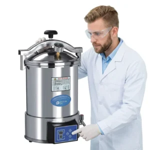 CE Certified Portable Steam Sterilizer 18L 24L Autoclave Vertical Pressure Steam Sterilizer LED Display Timer Support OEM