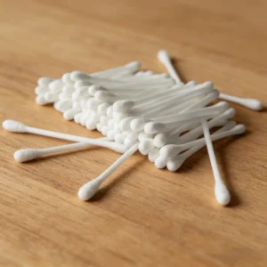 CE Certified Sterile Medical Cotton Swabs Disposable Cotton Buds for Clinic Use 3 Inch 100 Pcs Bag