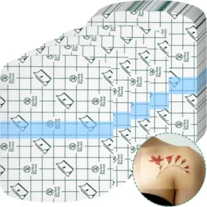 CE Certified Transparent Stretch Waterproof PU Tape 5cm*5cm Medical Class I Adhesive Bandages for Tattoo & Wound Dressing
