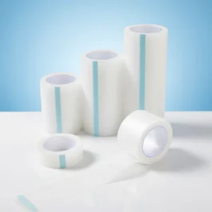 CE Class I Hypoallergenic Transparent Perforated Breathable Athletic Surgical Medical PE Tape 1.25 cm X 5yds