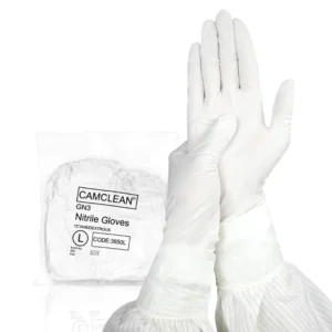 CE ISO Boxed White Medical Nitrile Gloves Sterile Non Sterile High Class 9 Inch 12 Inch CAMCLEAN GN3 Anti Static Textured