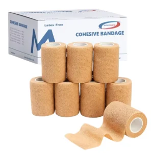 CE ISO Latex Free Medical Non Woven Elastic Cohesive Bandage Breathable Self adhesive Bandage for Wound Care & Sports