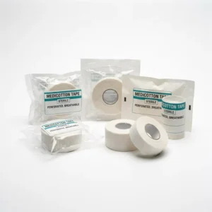 CE MDR Certified YN CT Class I Cotton Zinc Oxide Surgical Tape Breathable Rigid Adhesive Bandage Fabric Strip OEM