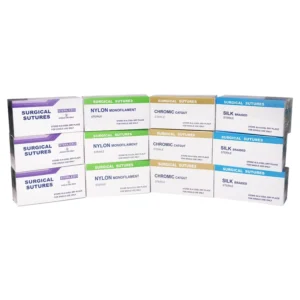 CE Marked Customizable Veterinary Consumables Non Absorbable Nylon Silk PM Polyester Medical Surgical Suture Available