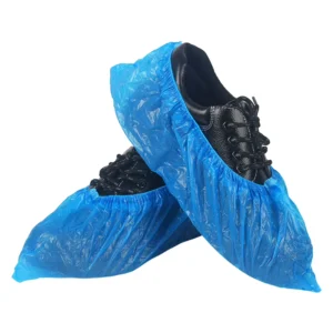 CPE Overshoes Disposable PE Protective Plastic Shoe Covers with Anti Dust Feature Medical Cap & Shoe Cover
