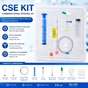 CSE Anesthesia Kit Combined Spinal Epidural Tray with 0.22μm Filter and LOR Syringe