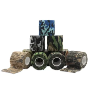 Camo Camouflage Sports Breathable Elastic Cohesive Bandage Self Adhesive Wrap Athletic Tape Gauze