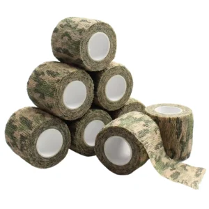 Camo Pattern Self adhesive Wrap Elastic Cohesive Bandage for Outdoor Users During Hunting Hiking and Tactical Activities