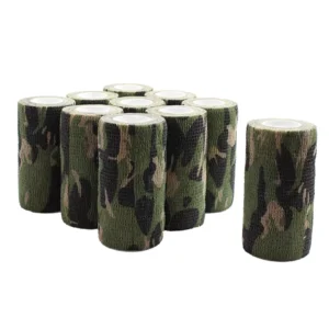 Camouflage Lightweight Non Woven Elastic Self Adhesive Cohesive Bandage Outdoor Adhesive Tape Factory for Medical