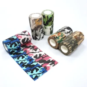 Camouflage Print Self adhesive Elastic Bandage Colored Waterproof Non woven Cohesive Bandage